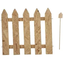 THE STYLE SUTRA® Wooden Picket Fence Lawn Edging Reptile Turtle Exercising Training Fence-picture-14