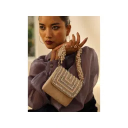 THE TAN CLAN Beige Embroidered Nysa Mini Bag-picture-26