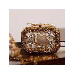 THE TAN CLAN Burj Mother of Pearl Embellished Clutch-picture-26