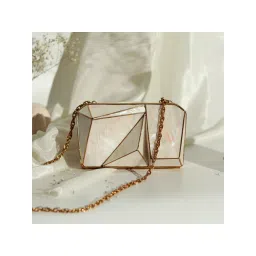 THE TAN CLAN Bushra 3D Mother of Pearl Clutch-picture-37