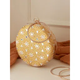 THE TAN CLAN Embroidered Box Clutch-picture-25