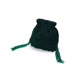 THE TAN CLAN Green Rosa Potli Bag image 4