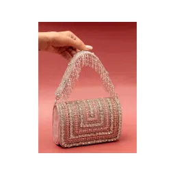 THE TAN CLAN Pink Embellished Clutch Bag with Detachable Handle-picture-24
