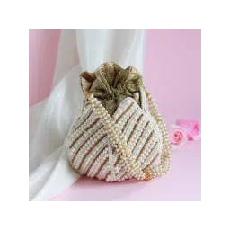 THE TAN CLAN Purva Hand Embroidered Mini Lotus Potli-picture-26