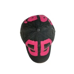the tie hub Men Printed Distressed Baseball Cap image 2