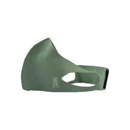 The Tie Hub Adults Olive-Green Solid 1-Ply Reusable Neo Sports Mask With Band Large-picture-12