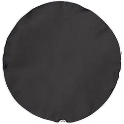 the tie hub Black with White Border Round Pocket Square For Men-picture-33