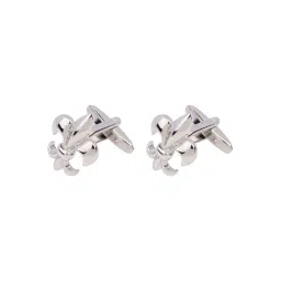 The Tie Hub Fleur Silver Cufflinks-picture-16