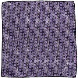 the tie hub Geomatrical Purple Microfiber Pocket Square For Men-picture-17