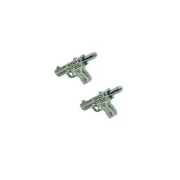 The Tie Hub Gunmetal-Toned Handgun-Shaped Cufflinks-picture-14