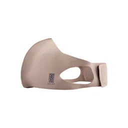 The Tie Hub Kids Cream-Coloured 1-Ply Reusable Sports Cloth Mask with Band Extra Small-picture-12