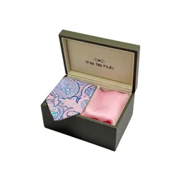 The Tie Hub Men Accessory Gift Set Of Textured Necktie And Pocket Square-picture-35