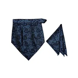 The Tie Hub Men Paisley Design Velcro Cravat and Pocket Square Accessory Gift Set-picture-41