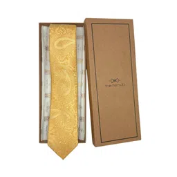The Tie Hub Men Paisley Woven Design Broad Tie-picture-30
