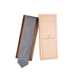 The Tie Hub Men Printed Silk Broad Tie-picture-37