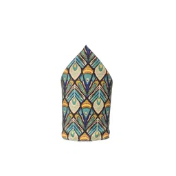 The Tie Hub Men Printed Silk Cotton Pocket Square-picture-21