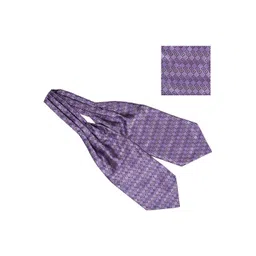 The Tie Hub Men Purple Geometrical Printed Accessory Gift Set image 1