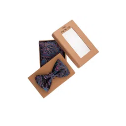The Tie Hub Men Purple Printed Accessory Gift Set-picture-20