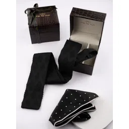 The Tie Hub Men Revington Knitted Necktie With Pocket Square Accessory Gift Set-picture-19