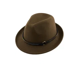The Tie Hub Men Solid Fedora Hat-picture-30