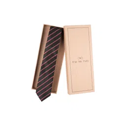 The Tie Hub Men Striped Microfiber Broad Tie-picture-30