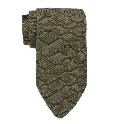 The Tie Hub Men Woven Design Silk Broad Tie-picture-34