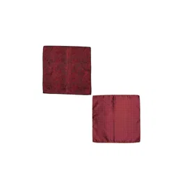 The Tie Hub Set Of 2 Printed Square Shaped Pocket Squares-picture-18