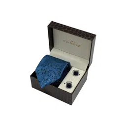 The Tie Hub Set of 3 Men Stripe Necktie with Cufflinks Combo-picture-34