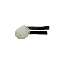 The Tie Hub Unisex White Flower Choker Bow Tie-picture-36