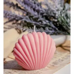 the umbrella store Scallop Sea Shell Pink Soy Wax Decorative Candle-picture-15