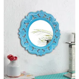 Antique Blue MDF Decorative Mirror-image-36