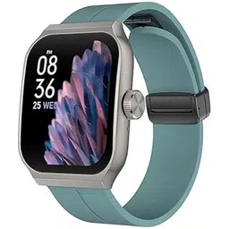 THE VENTI MediaTek Smart Watch 1.96inch Super AMOLED 3D Flexible Design Screen Bluetooth Calling Heart Rate IP67 Waterproof Smartwatch for Android iOS (1.96", Teal Green)-picture-17