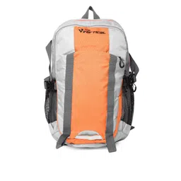 THe VerTicaL Unisex Grey & Orange Colourblocked Laptop Backpack-picture-39