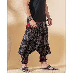 the veshti company Printed Cotton Men Harem Pants-picture-17