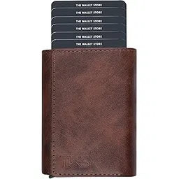 the wallet store Maverick RFID Protected Wallet Cardholder | Pop-up Cardholder | Scan Proof | Aluminium Case | Up to 8 Cards | Credit & Debit Cardholder (Brown-D)-picture-29