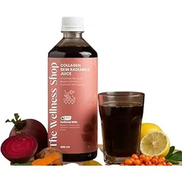 The Wellness Shop Skin Radiance Collagen Juice- 500ml | Support Glowing Skin, Hydration & Elasticity | Collagen Supplement Drink for Women & Men-picture-29