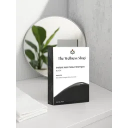 The Wellness Shop Instant Hair Coloring Shampoo With Argan & Almond -75 ml - Black-picture-27