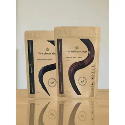 The Wellness Shop Set Of 2 Natural Henna Hair Color - 100 g Each - Brown & Black-picture-23