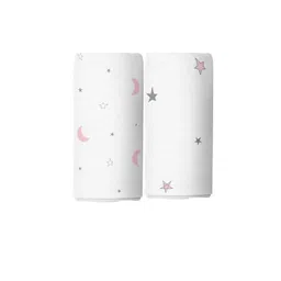 The White Cradle Infants Set Of 2 Printed Pure Organic Cotton Swaddles-picture-14