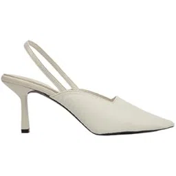 the white pole Chunky Heel Bellies Women's Fashion Pointed Stiletto Heel Pump Shoes for Party and Formal Occasions-picture-11