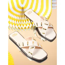 THE WHITE POLE Open Toe Flats-picture-28