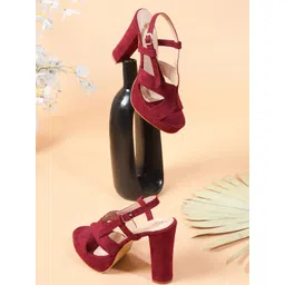 THE WHITE POLE Open Toe Platform Heels-picture-38
