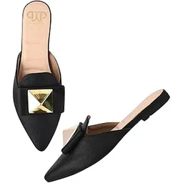 the white pole Slip on Slides Flat Mules Bellies Jutti Sandals for Women and Girls-picture-21