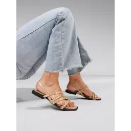 The White Pole Stylish Leather Brown Sandals with Studded Straps Effortless Elegance-picture-40