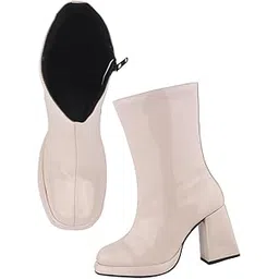 the white pole Trendy Lightweight Comfortable Alluring Boots Extra Cushion Inner Sole Casual Shoes for Womens and Girls-picture-10