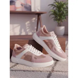 THE WHITE POLE Women Colourblocked Sneakers-picture-50