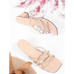 The White Pole Women's Beige Casual Sandals-picture-45