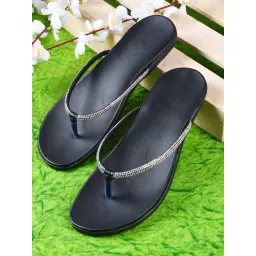 The White Pole Women's Black Casual Sandals-picture-27