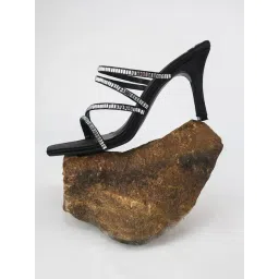 The White Pole Women's Black Casual Sandals-picture-19