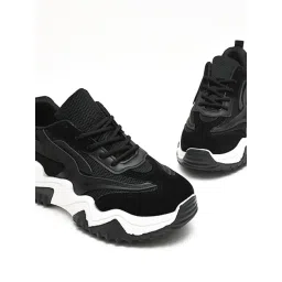 The White Pole Women's Black Casual Sneakers-picture-37